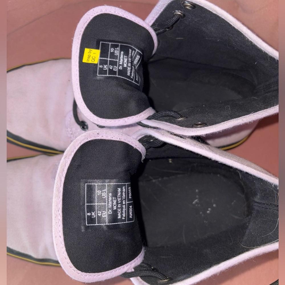 Dr. Marten’s “Modet” Canvas High Top Sneakers - Lilac, Size 10 W - Picture 5 of 8